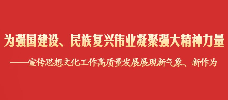 为强国建设、民族复兴伟业凝聚强大精神力量——宣传思想文化工作高质量发展展现新气象、新作为