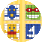 像素儿童涂色小游戏