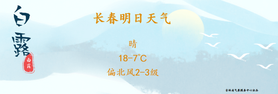 【吉林省气象局】22-24日全省持续秋高气爽  气温小幅度攀升