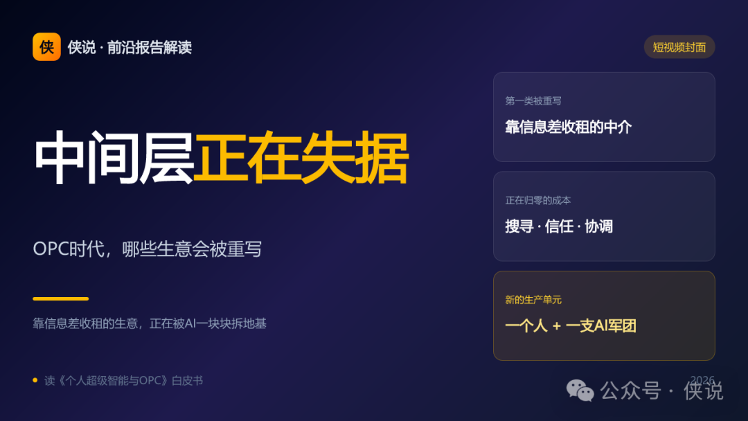 OPC时代，哪些生意会被重写