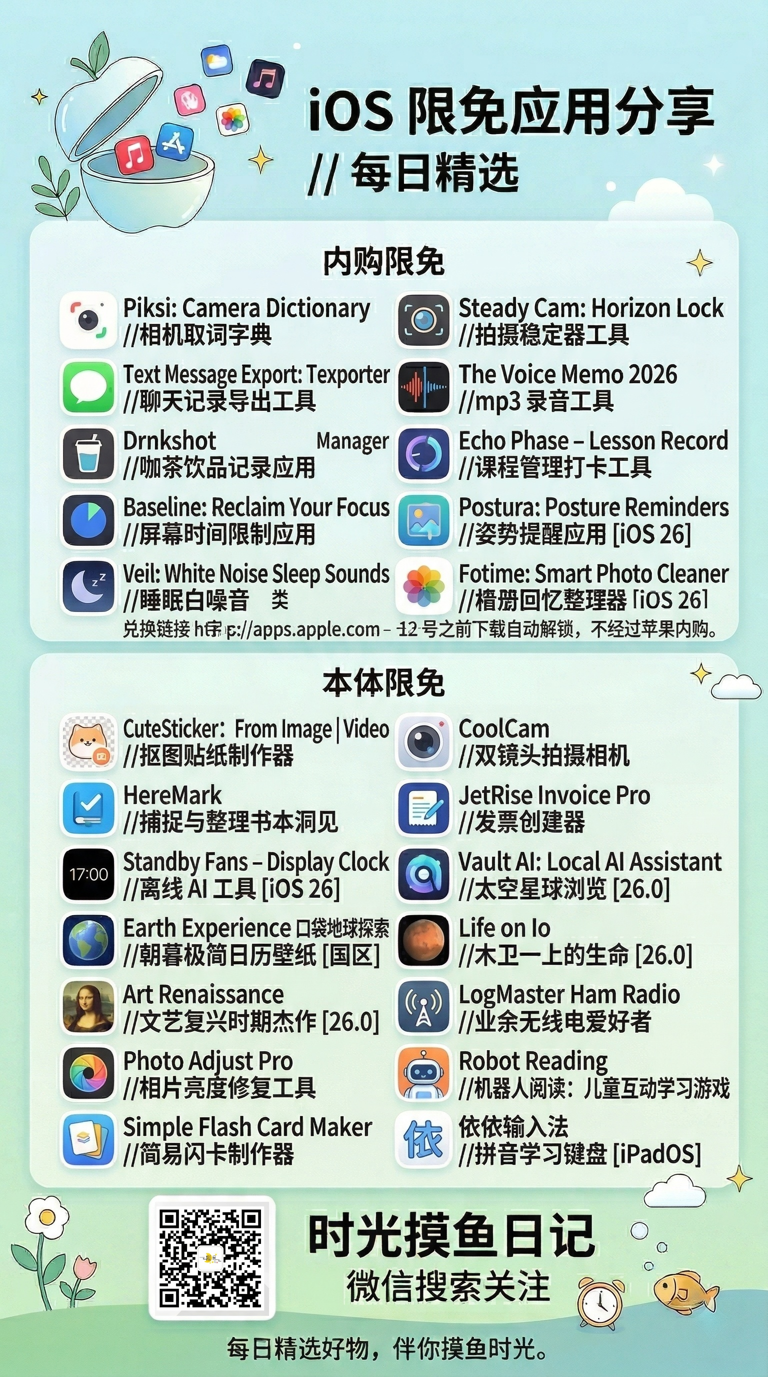 【iOS/macOS】苹果App Store商店每日限免应用-2026/04/10