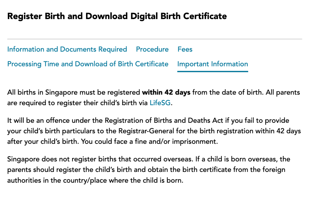 在新加坡出生的宝宝如何办理身份证件？