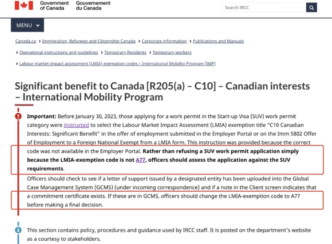 IRCC最新更新，SUV工签申请新利好，文件真实自动获批