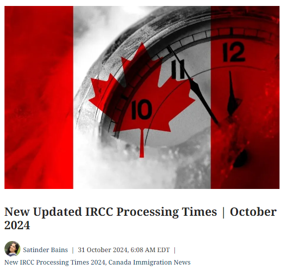 移民申请者必看：加拿大11月最新IRCC处理时间更新