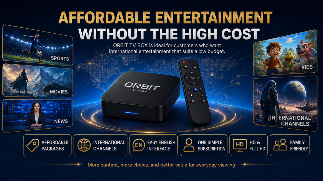 ORBIT TV Box ： Affordable International TV for Expats