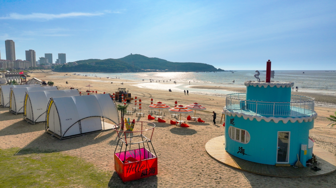 金海滩海水浴场焕新升级