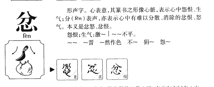 分加心是什么字