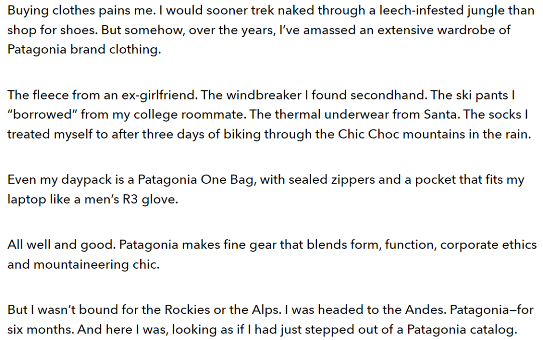 Patagonia：地球是我们唯一的股东