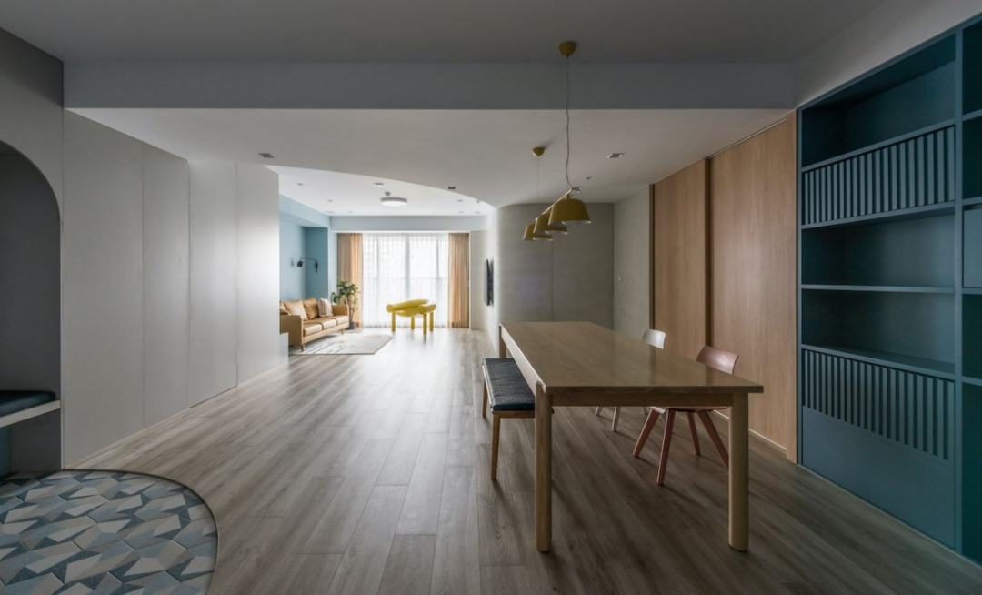 芈熊装饰 | 92㎡北欧风，蓝色能量