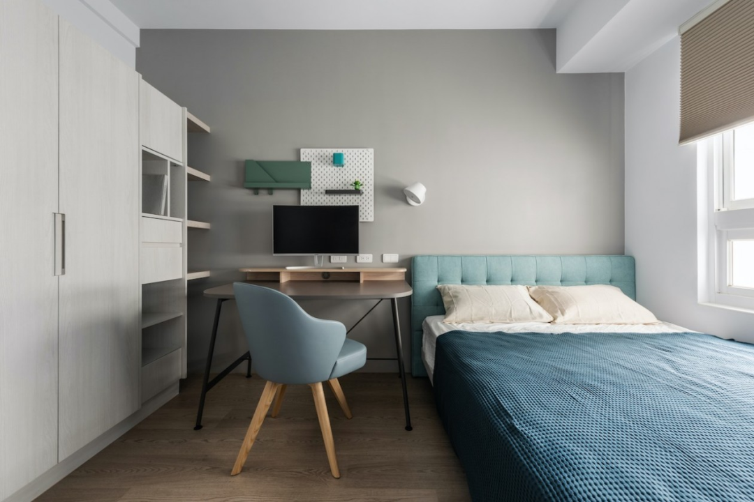 芈熊装饰 | 92㎡北欧风，蓝色能量