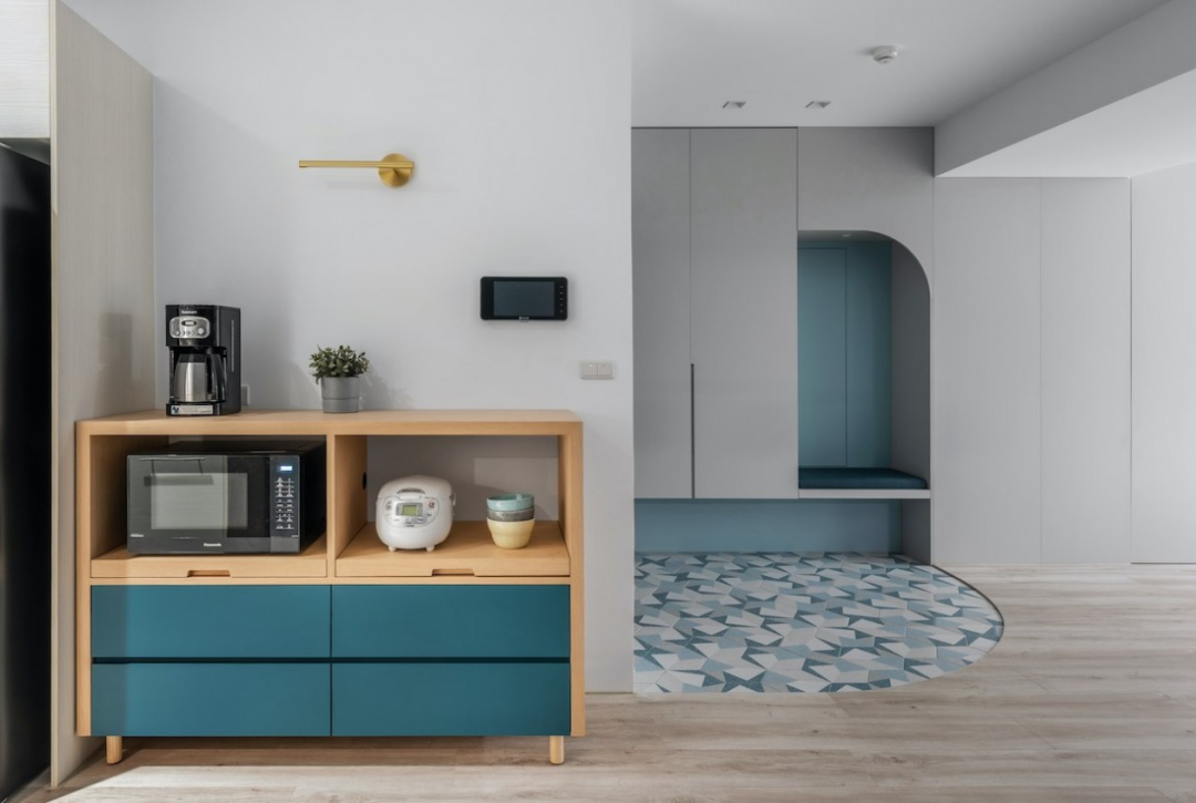 芈熊装饰 | 92㎡北欧风，蓝色能量