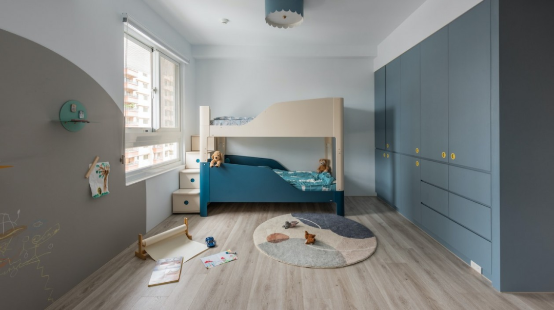 芈熊装饰 | 92㎡北欧风，蓝色能量