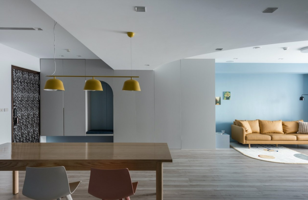 芈熊装饰 | 92㎡北欧风，蓝色能量