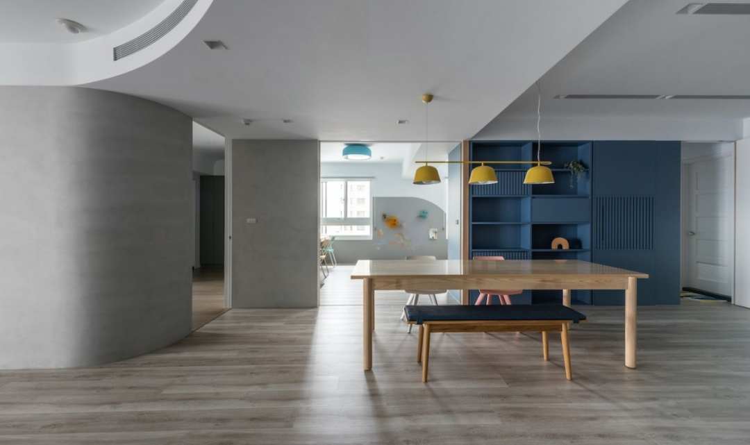 芈熊装饰 | 92㎡北欧风，蓝色能量