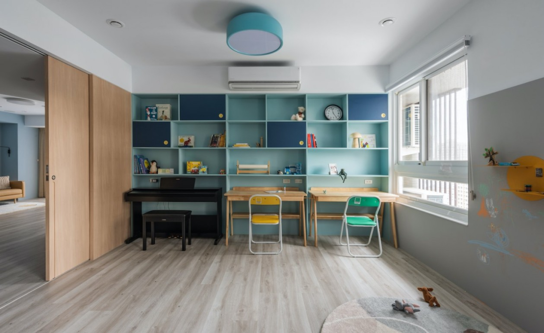 芈熊装饰 | 92㎡北欧风，蓝色能量