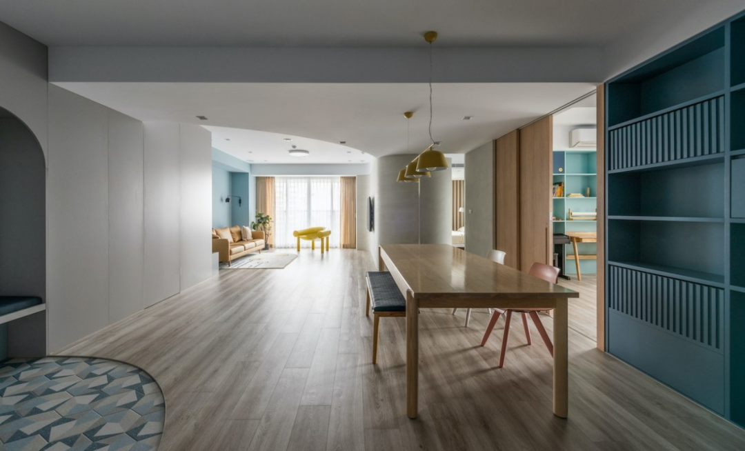 芈熊装饰 | 92㎡北欧风，蓝色能量