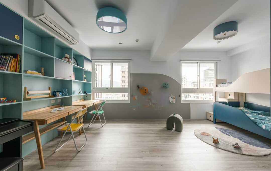 芈熊装饰 | 92㎡北欧风，蓝色能量