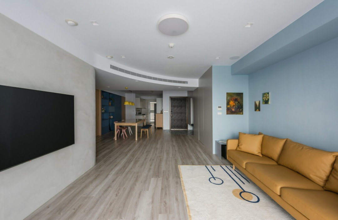 芈熊装饰 | 92㎡北欧风，蓝色能量