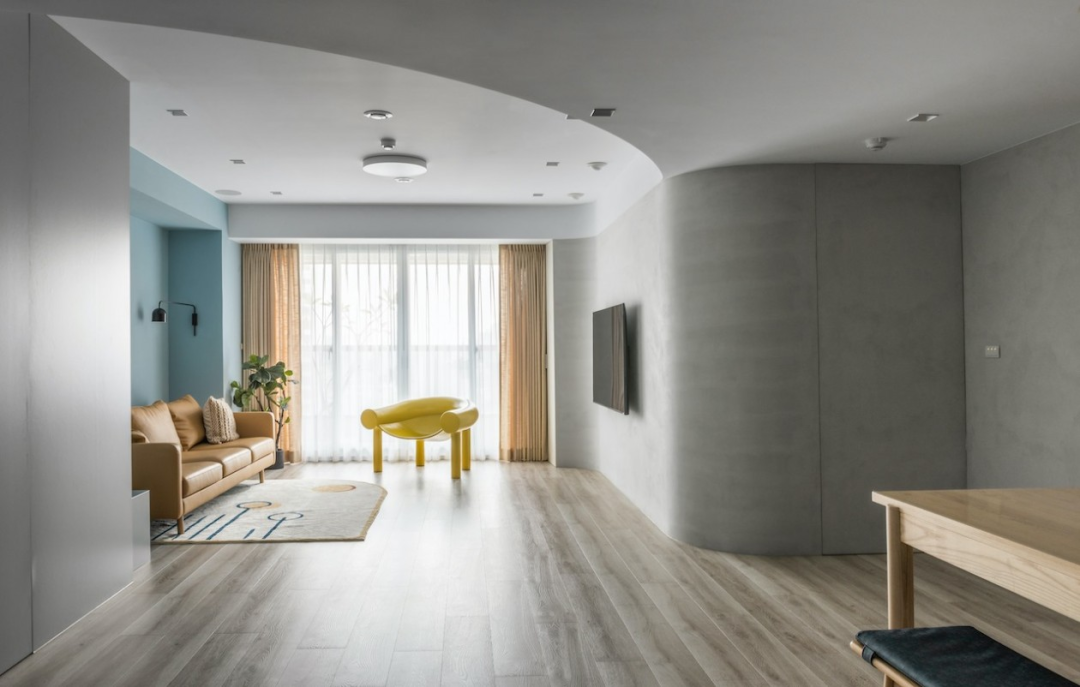 芈熊装饰 | 92㎡北欧风，蓝色能量