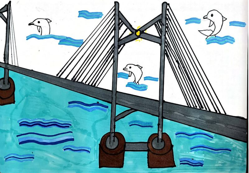 海珠桥怎么画图片