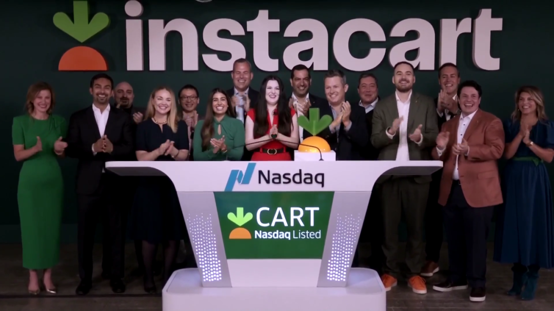 上市首日一度飙升40%，Instacart成功登陆纳斯达克，百事可乐加持，美国最大在线杂货配送集团