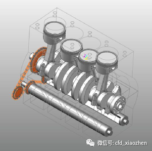 Particleworks和RecurDyn联合仿真案例-发动机润滑的图3