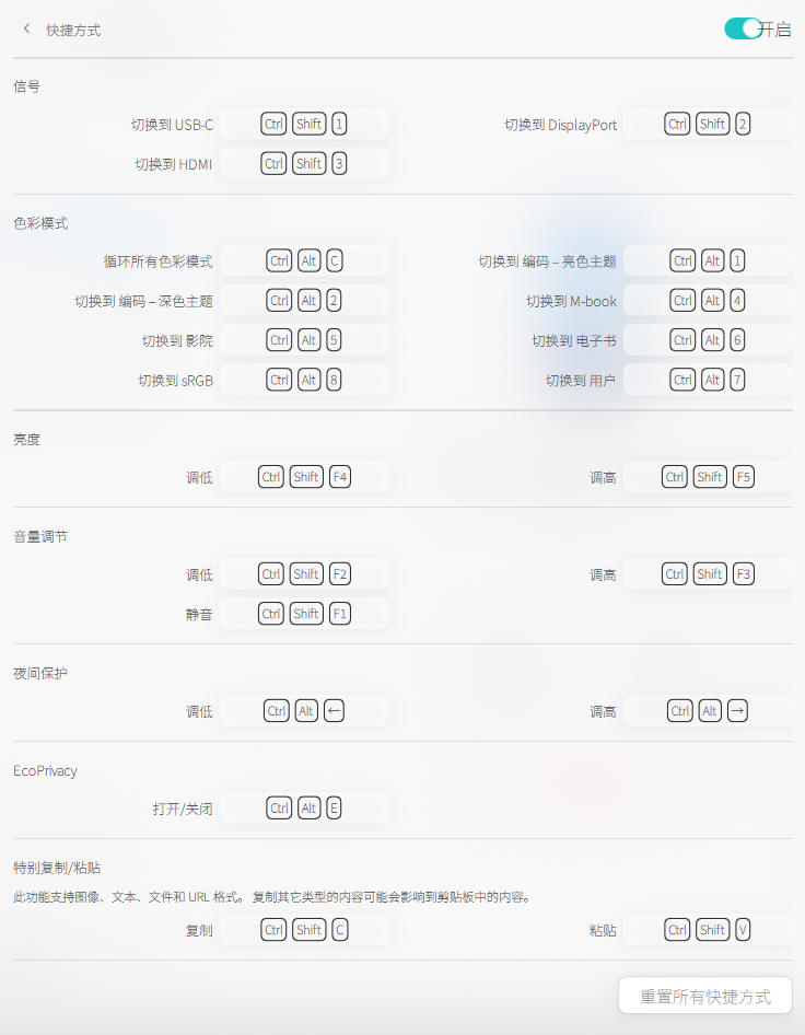 高度自定义的快捷键