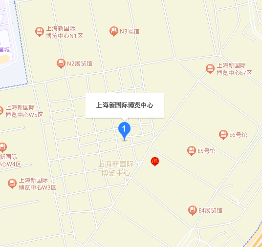 上海汽车轻量化展展馆地图