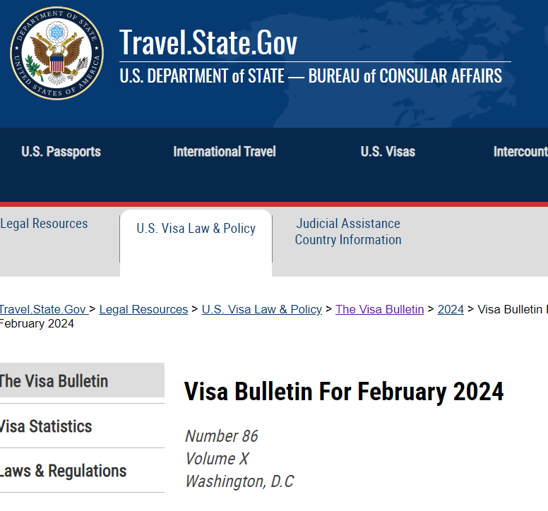 2月美国移民排期表公布