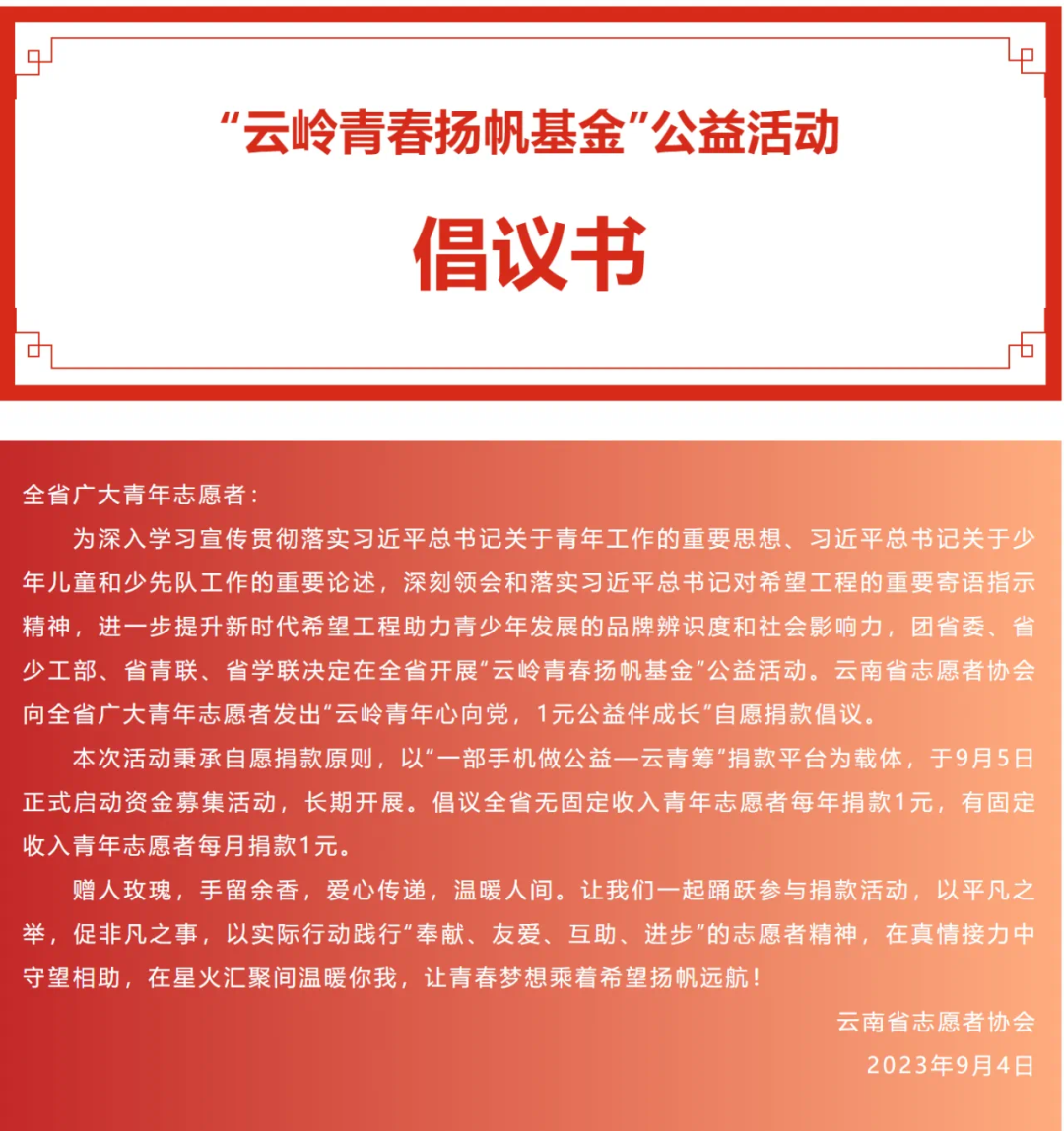 【创美艺传】云岭青年心向党 1元公益伴成长工作汇报 第 1 张