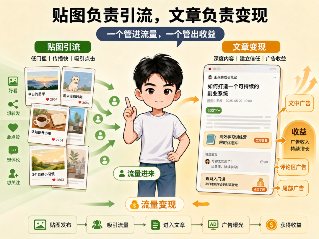 公众号贴图养号赚钱玩法 从零起步30天收益7000元