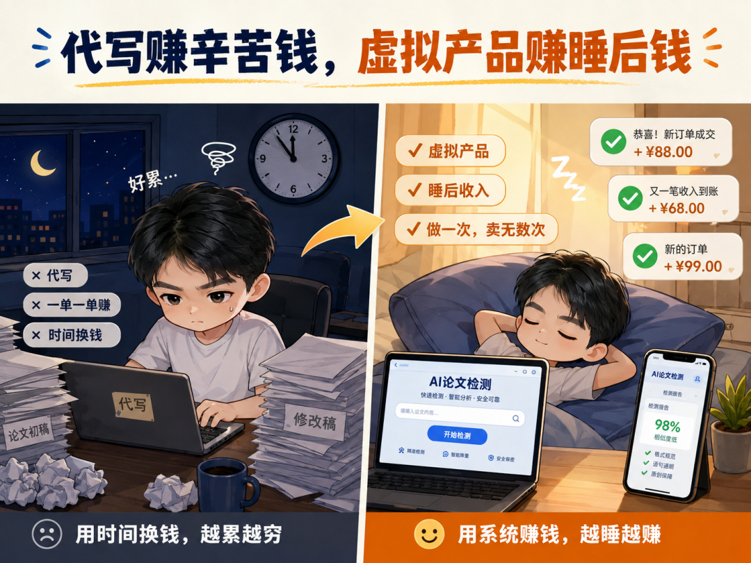 小红书颜值测试虚拟产品代发 0。99元睡后收入日赚800元 零代码可复刻