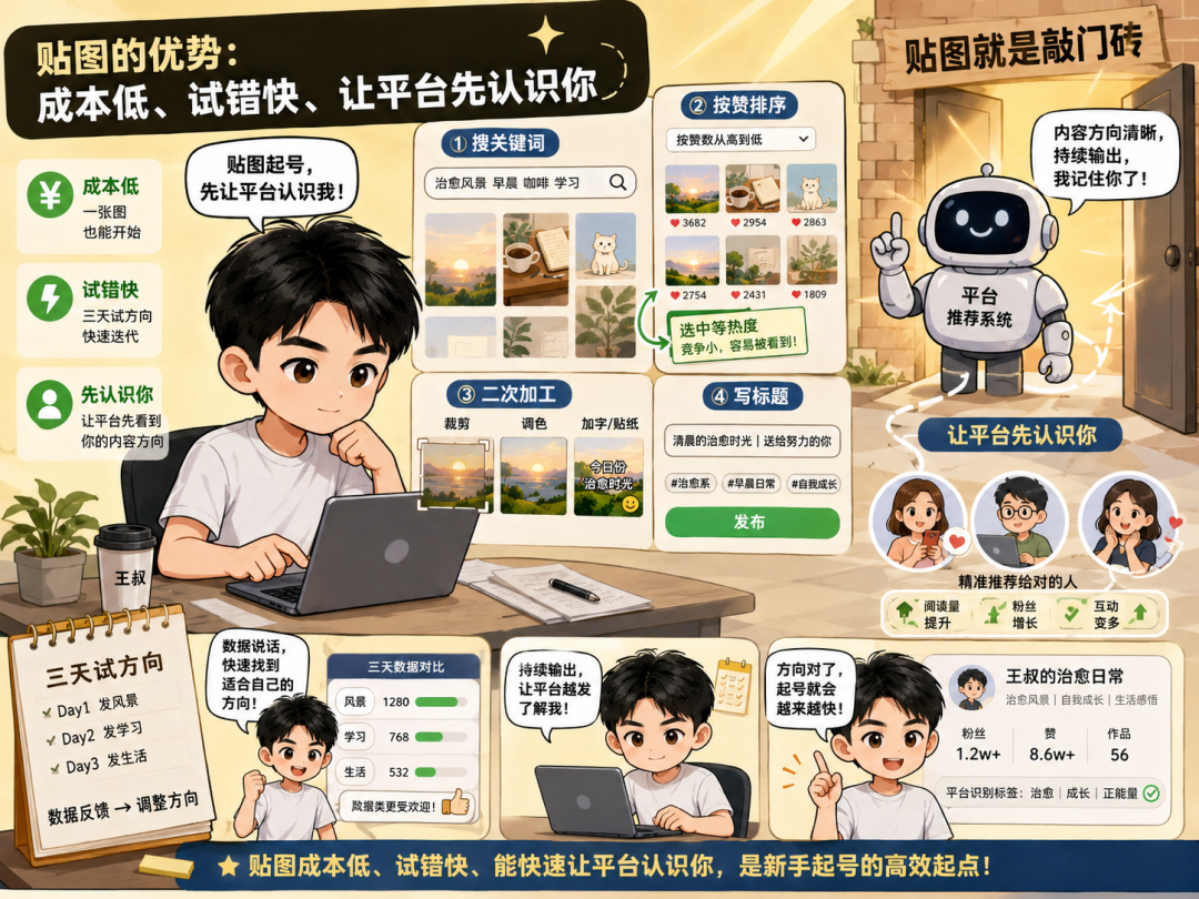 公众号贴图养号赚钱玩法 从零起步30天收益7000元