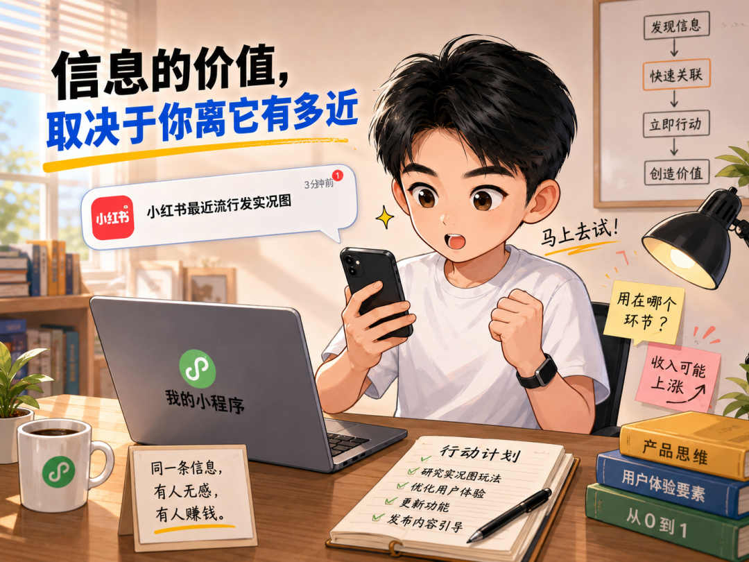 零基础用AI两天做出小程序 靠信息差赚钱的低成本副业方法