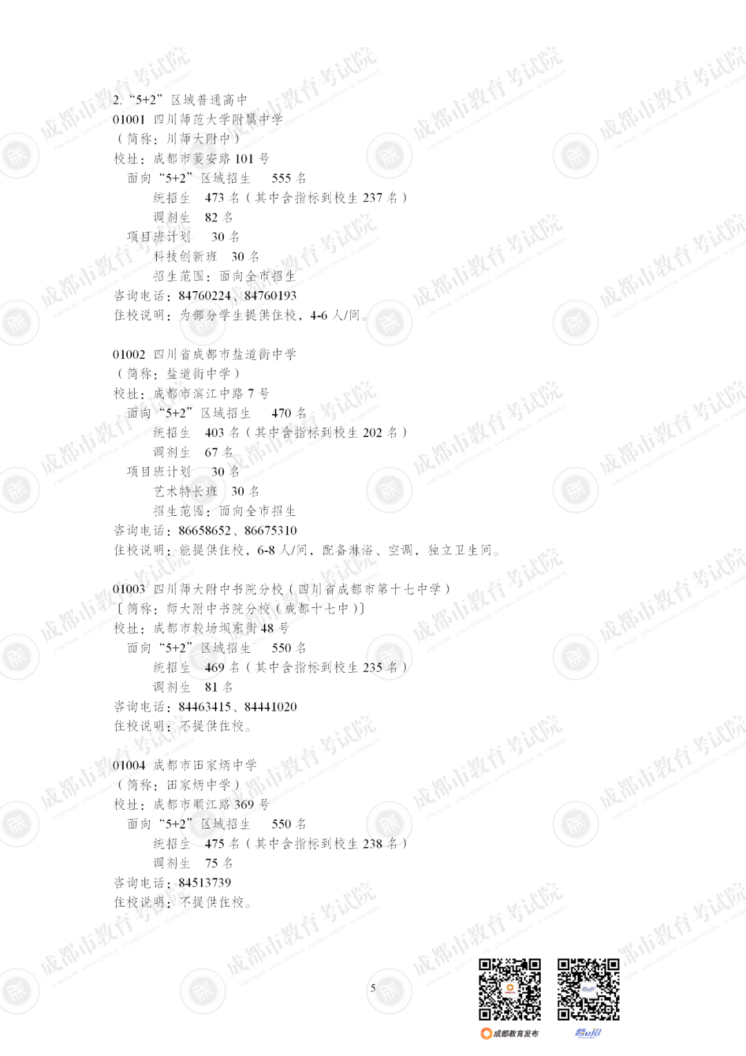 扩招6710人！2025年成都市普通高中招生计划公布插图18