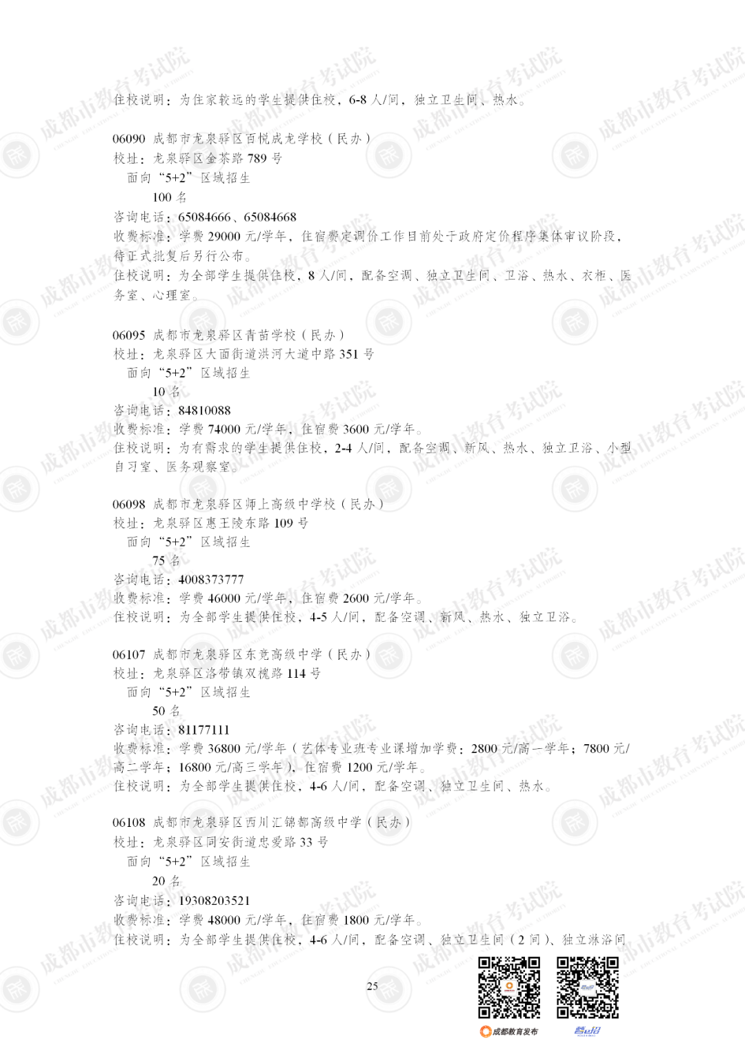 扩招6710人！2025年成都市普通高中招生计划公布插图38