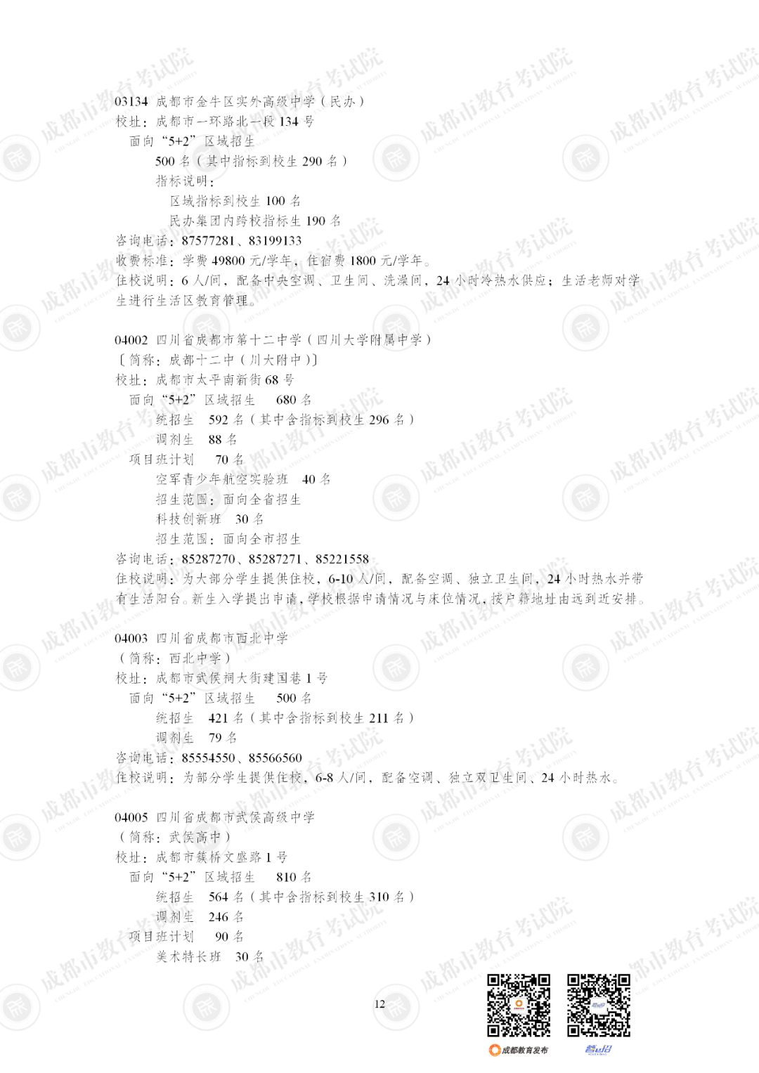 扩招6710人！2025年成都市普通高中招生计划公布插图25