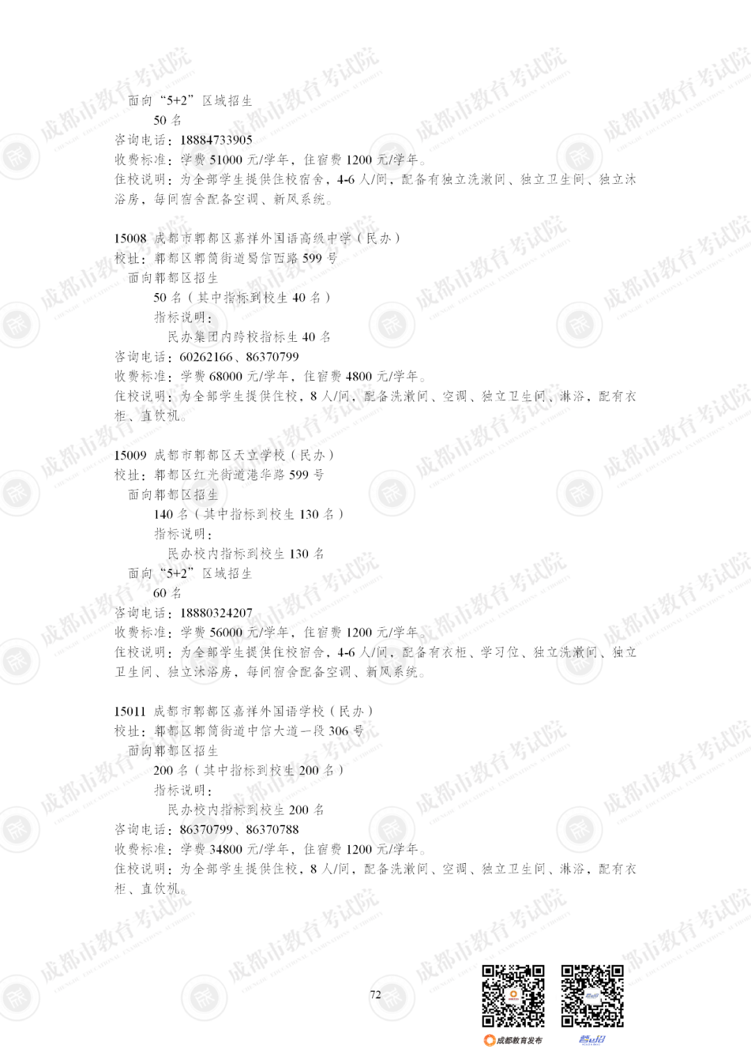 扩招6710人！2025年成都市普通高中招生计划公布插图85