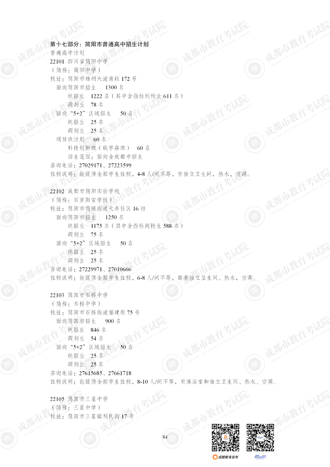 扩招6710人！2025年成都市普通高中招生计划公布插图97