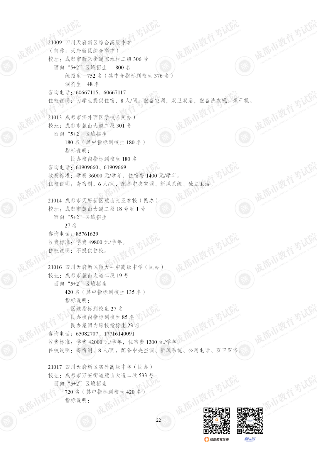 扩招6710人！2025年成都市普通高中招生计划公布插图35