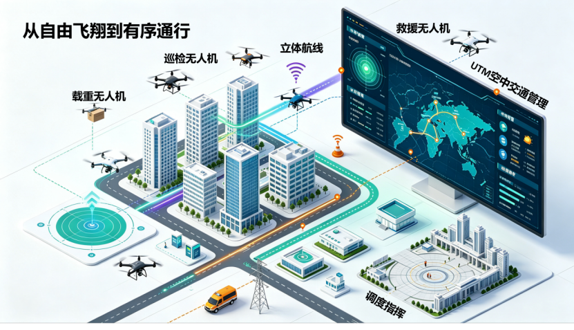 万架无人机同时在天上飞，撞了怎么办？聊聊低空交通那点事