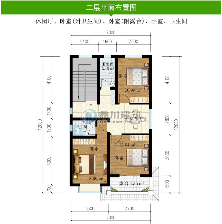 6套二层农村自建房二开间小户型设计好看不贵人人都能建
