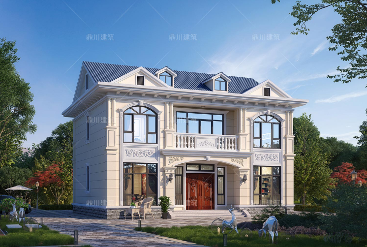 8套农村二层别墅,占地适中,美观大气,人见人爱,紧凑实用性强