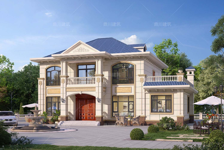 8套农村二层别墅,占地适中,美观大气,人见人爱,紧凑实用性强