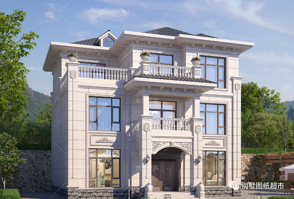 7款新农村别墅造型讲究外观大气精品设计适合农村建房