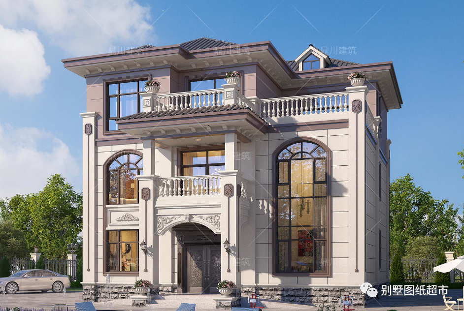 7款新农村别墅造型讲究外观大气精品设计适合农村建房