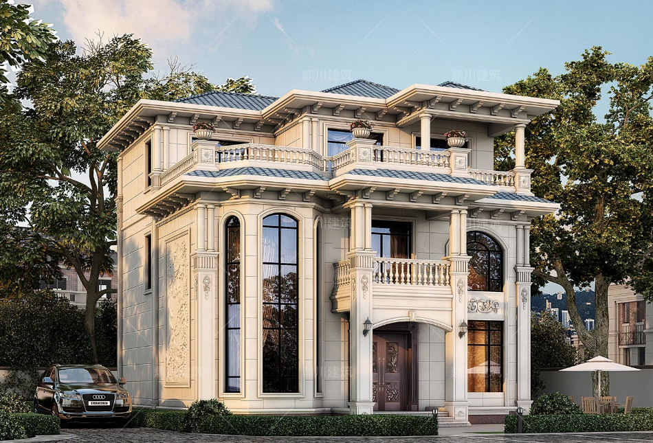 这款三层别墅外观设计感十足,大气典雅迎面而来,低调的配色给人一种