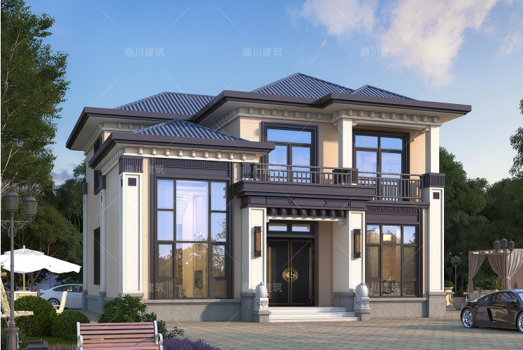 8套二层农村别墅端庄大方新中式美出新高度国人的理想住宅