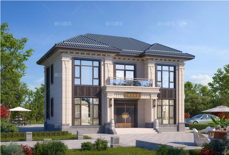 8套二层农村别墅端庄大方新中式美出新高度国人的理想住宅