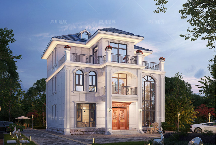 7套三层农村别墅有车库带挑空客厅精美大气气派大宅